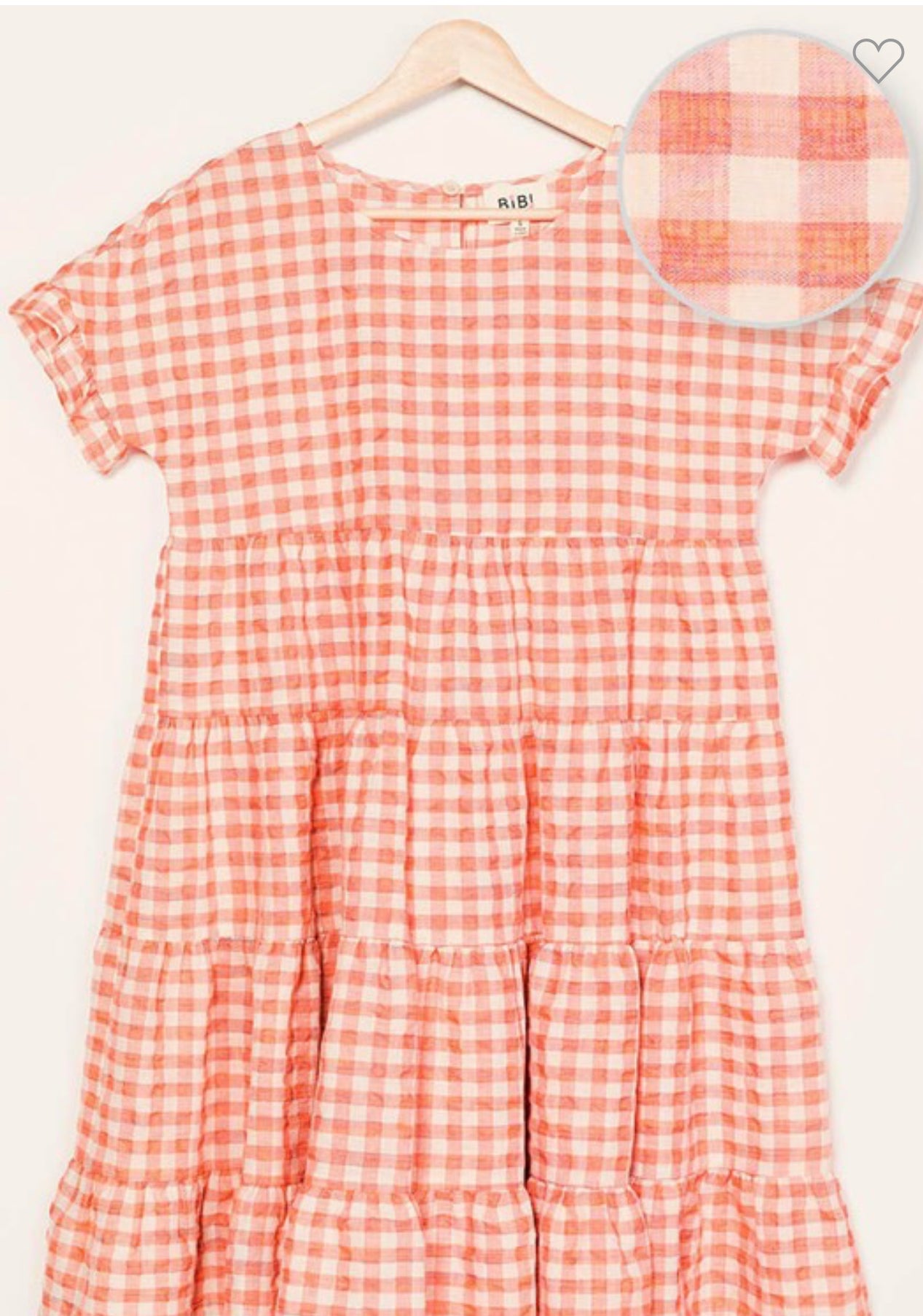 Hilary Tiered Coral Spring Dress