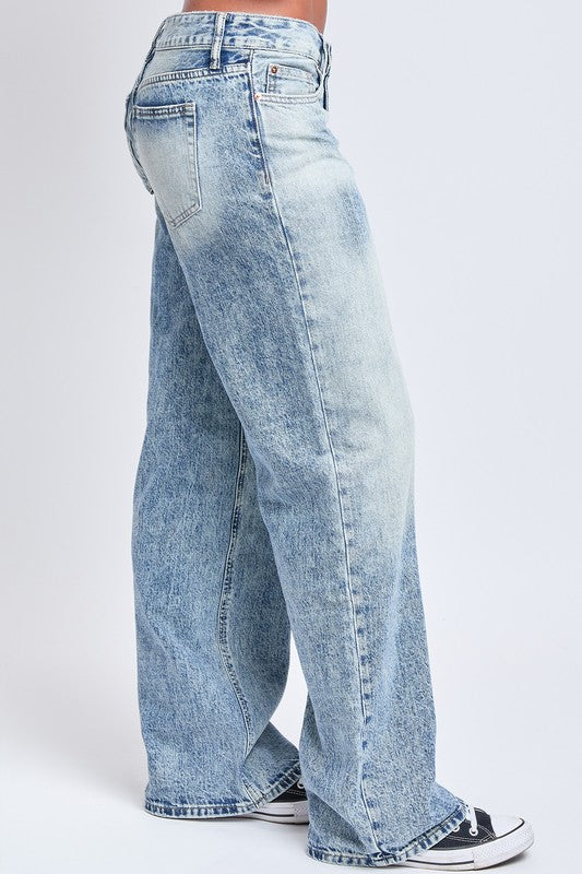 ARIEL Junior Low Rise Wide Leg Rigid Jeans