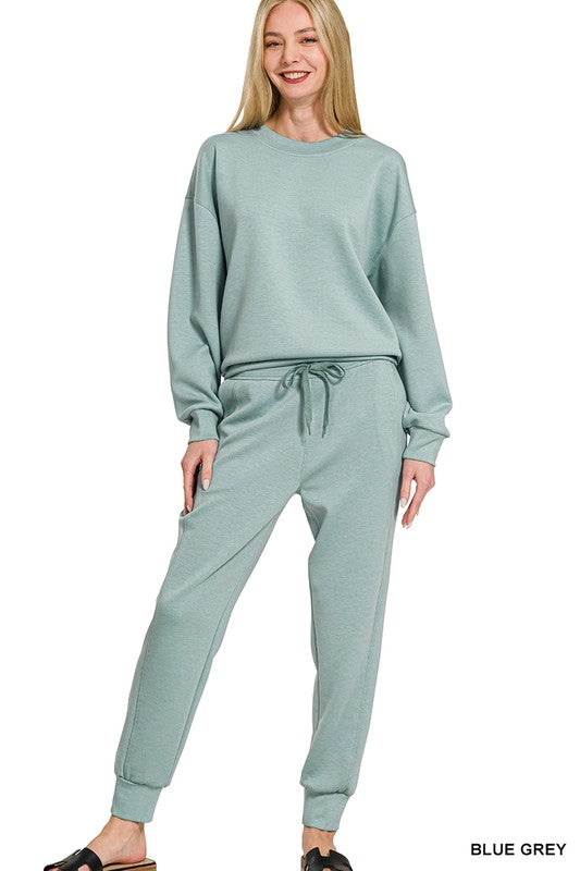 Scuba Crewneck Pullover & Joggers 2 Pieces Set