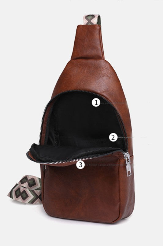 Guitar Strap Crossbody Chest Sling Bag