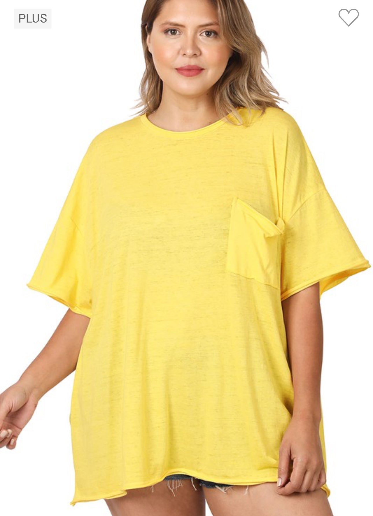 BELLA MALANGE BURNOUT TOP PLUS SIZE
