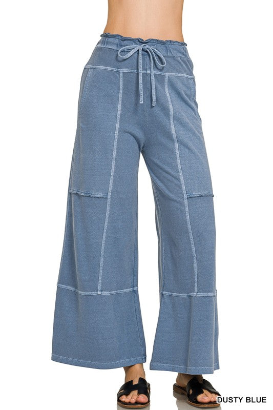 French Terry washed Exposed Seam
