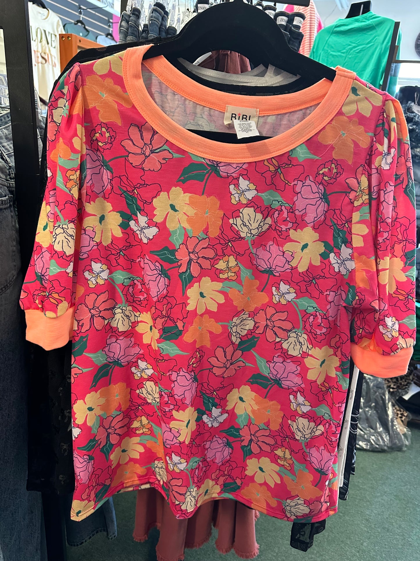 Spring Fliral Top