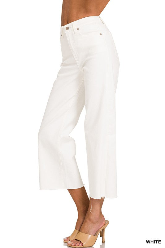 MARCI High-rise cropped denim