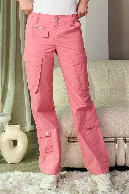 ON THE GO WIDE LEG CARGO PANTS