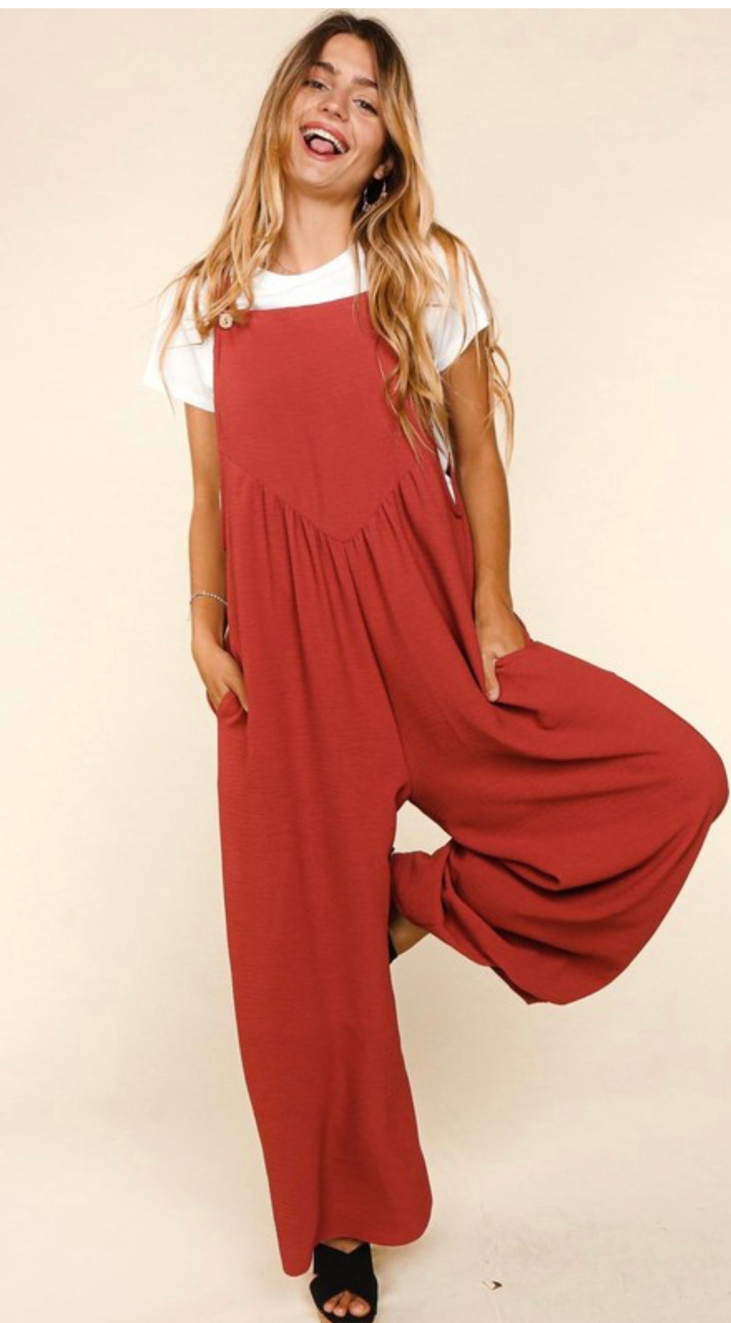Wide Leg Jumpsuit Overhalls