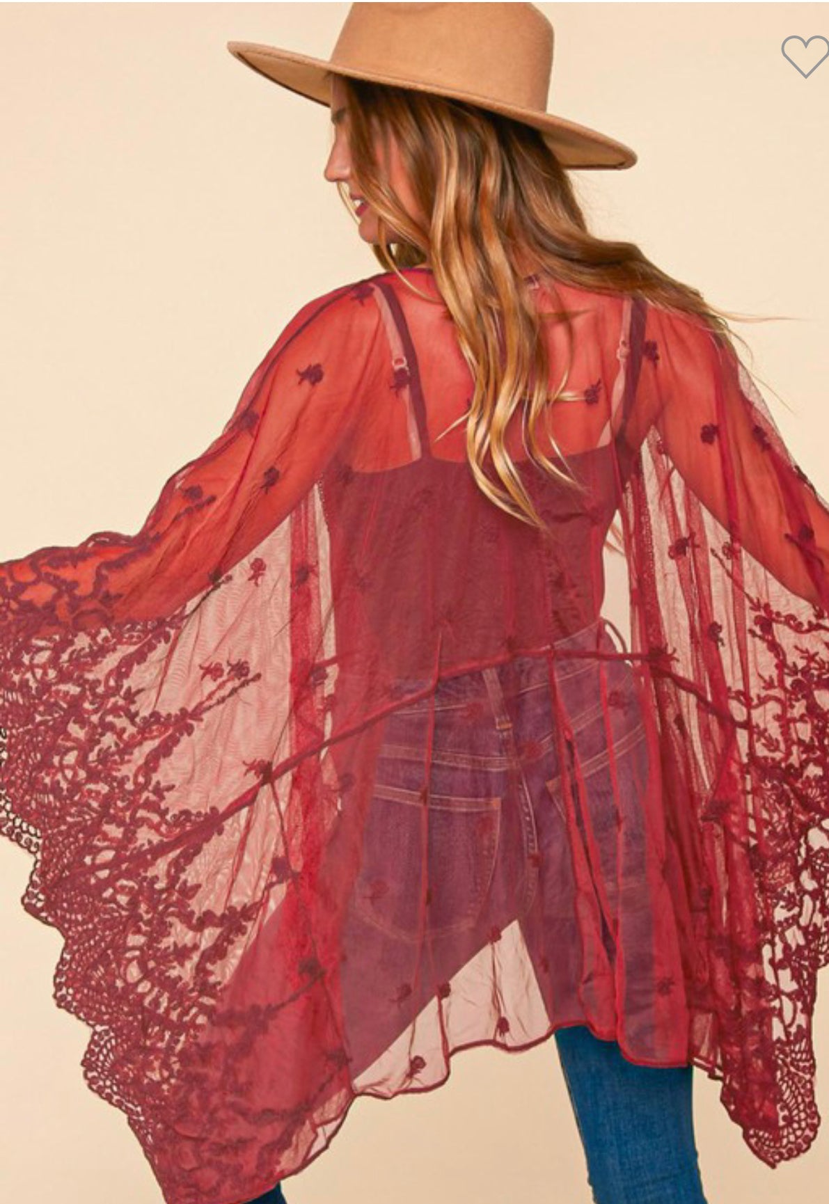 Going With the Flow Lace Kimono