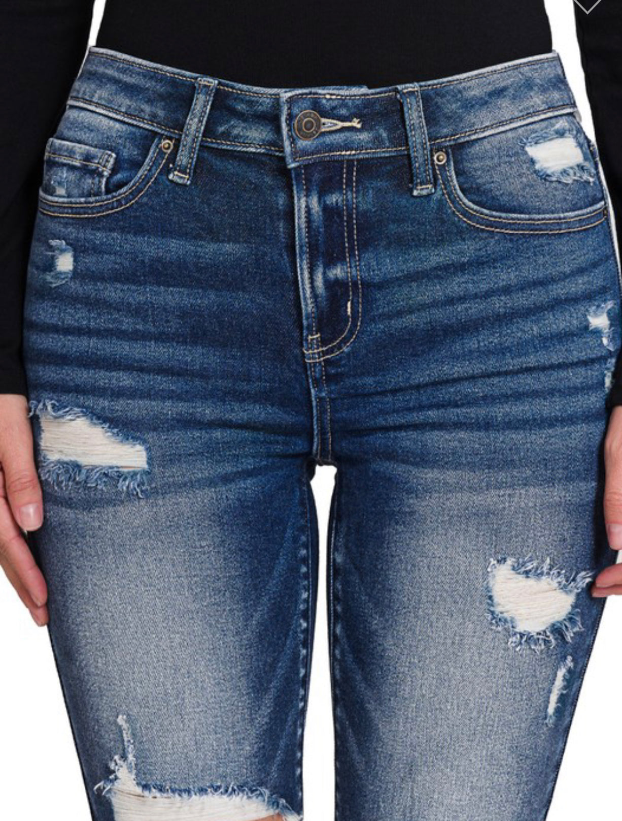 Rhettlee Distressed Ankle Skinny Jeans