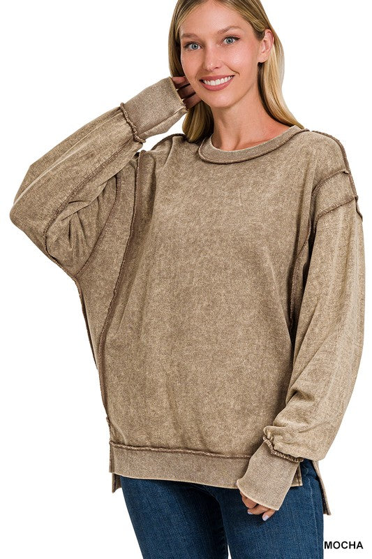 Cotton:On Washed Jersey Hoodie in mocha-Brown