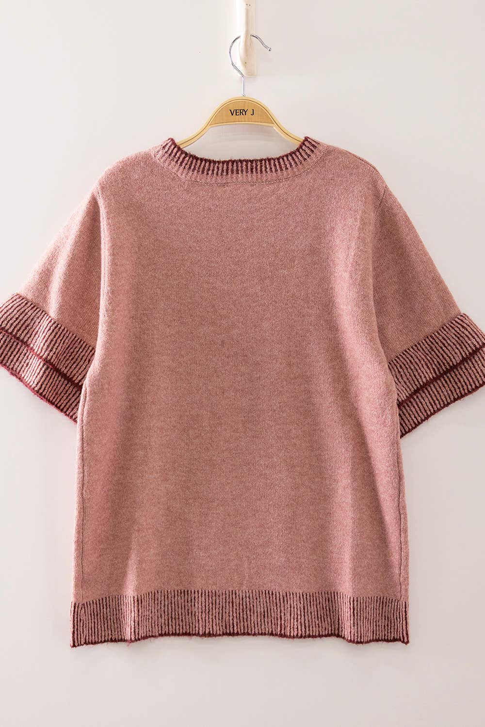 Soft Touch Contrast Rib Knit