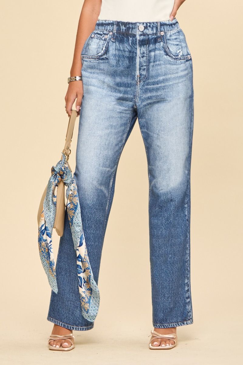 Wait till you try these — looks like denim, feels like pure ease! Crafted with advanced printing for that real-jeans illusion, they’re buttery-soft, breathable, and made for all-day comfort. Trendy straight fit and a pull-on waistband make them your new e