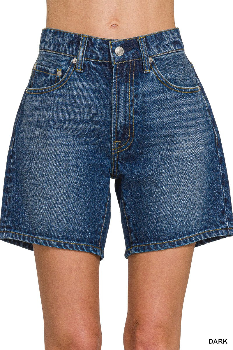 Mid Thigh Denim Short Pant