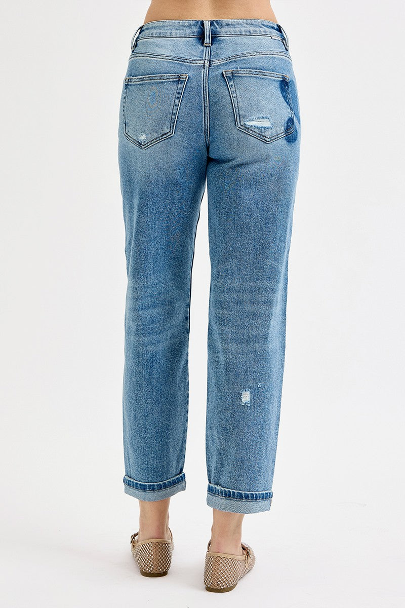 Slouchy Boyfriend Heart Shade Jeans