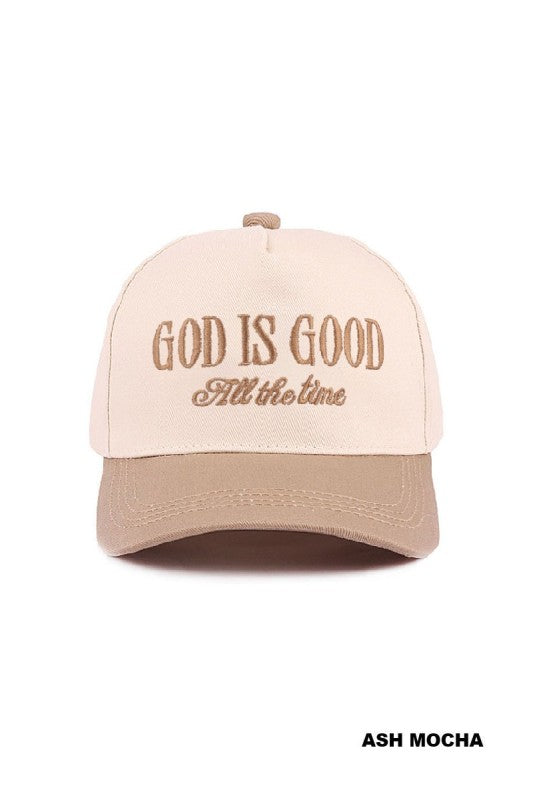 God Is Good All The Time Two-tone Canvas Cap