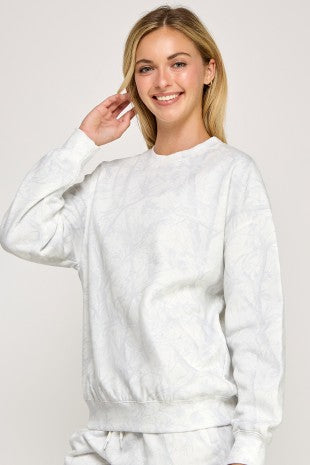 WHITE SNOW CAMO FLEECE