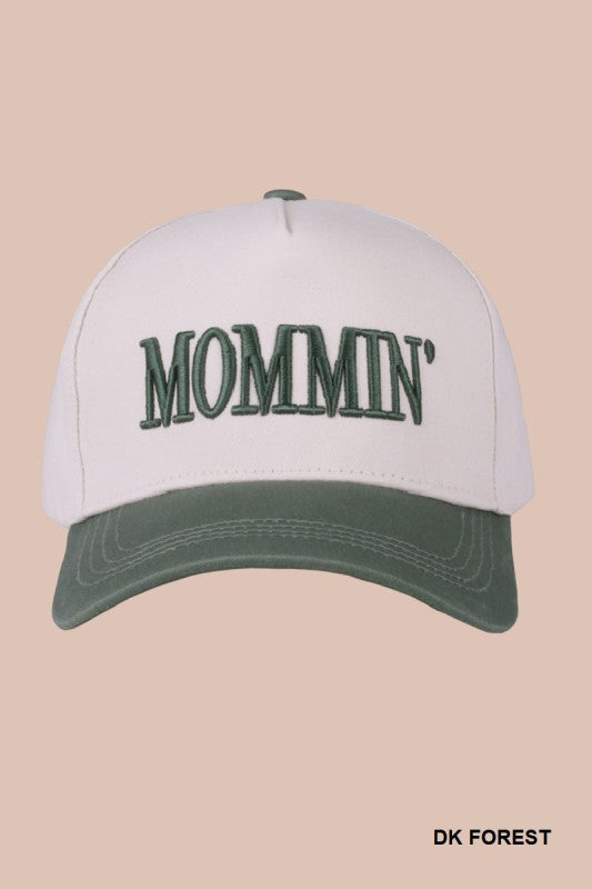 Mommin' Two Tone Canvas Cotton Cap