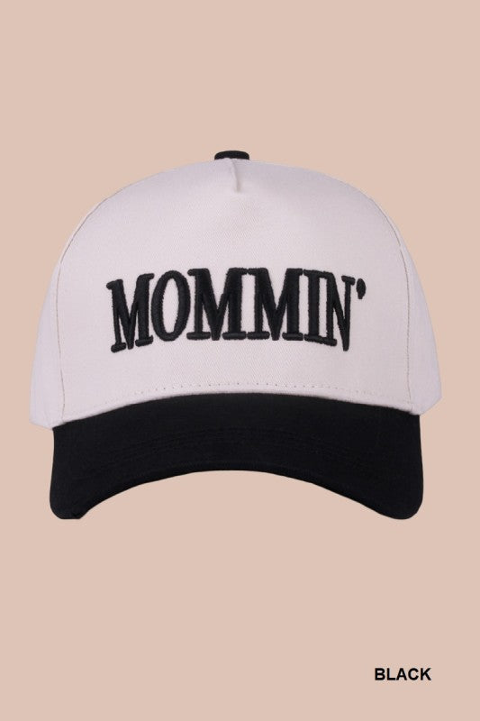 Mommin' Two Tone Canvas Cotton Cap