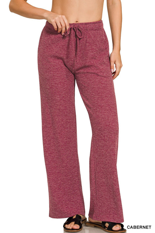 Ribbed Drawstring Lounge Pants