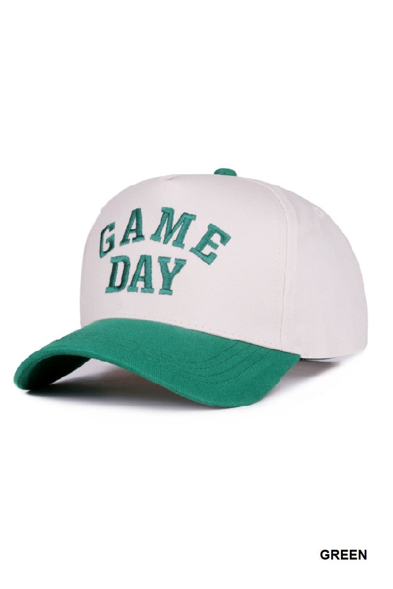 Game Day Two-tone Canvas Cotton Cap