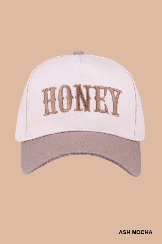 Honey Two-tone Canvas Cotton Cap