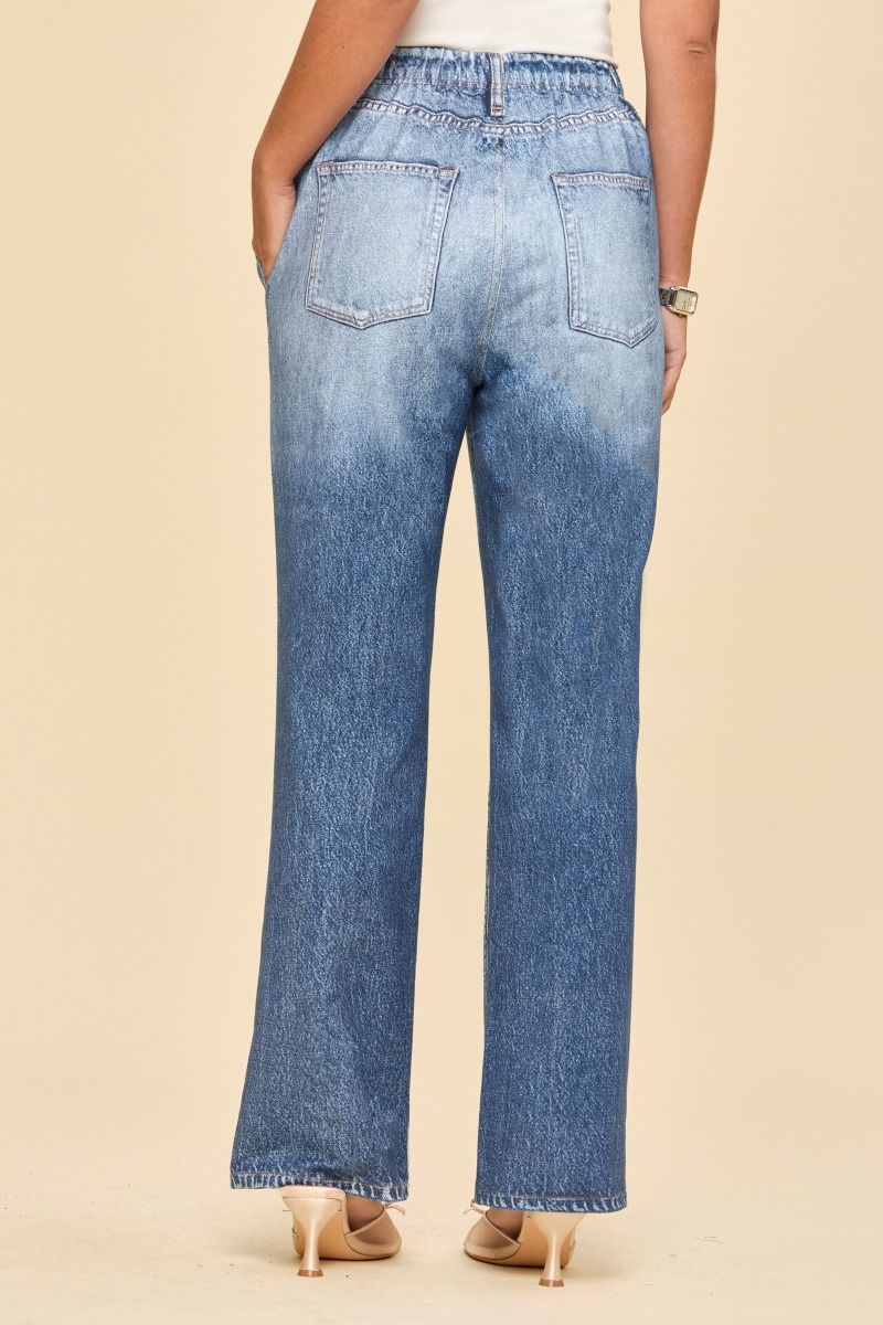 Wait till you try these — looks like denim, feels like pure ease! Crafted with advanced printing for that real-jeans illusion, they’re buttery-soft, breathable, and made for all-day comfort. Trendy straight fit and a pull-on waistband make them your new e