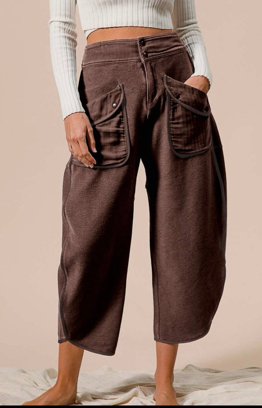 WASHED TERRY PANTS