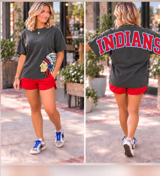 PEEBLES INDIANS SPIRTS TEE