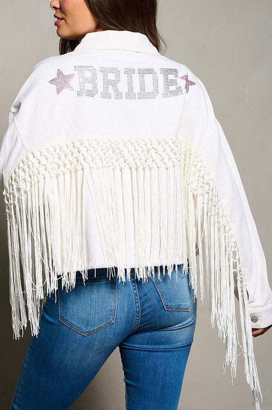 Western Fringe Bridal Jacket