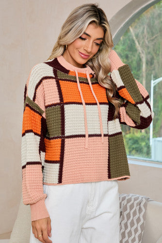 The Hadlyn Color Block Drawstring Sweater