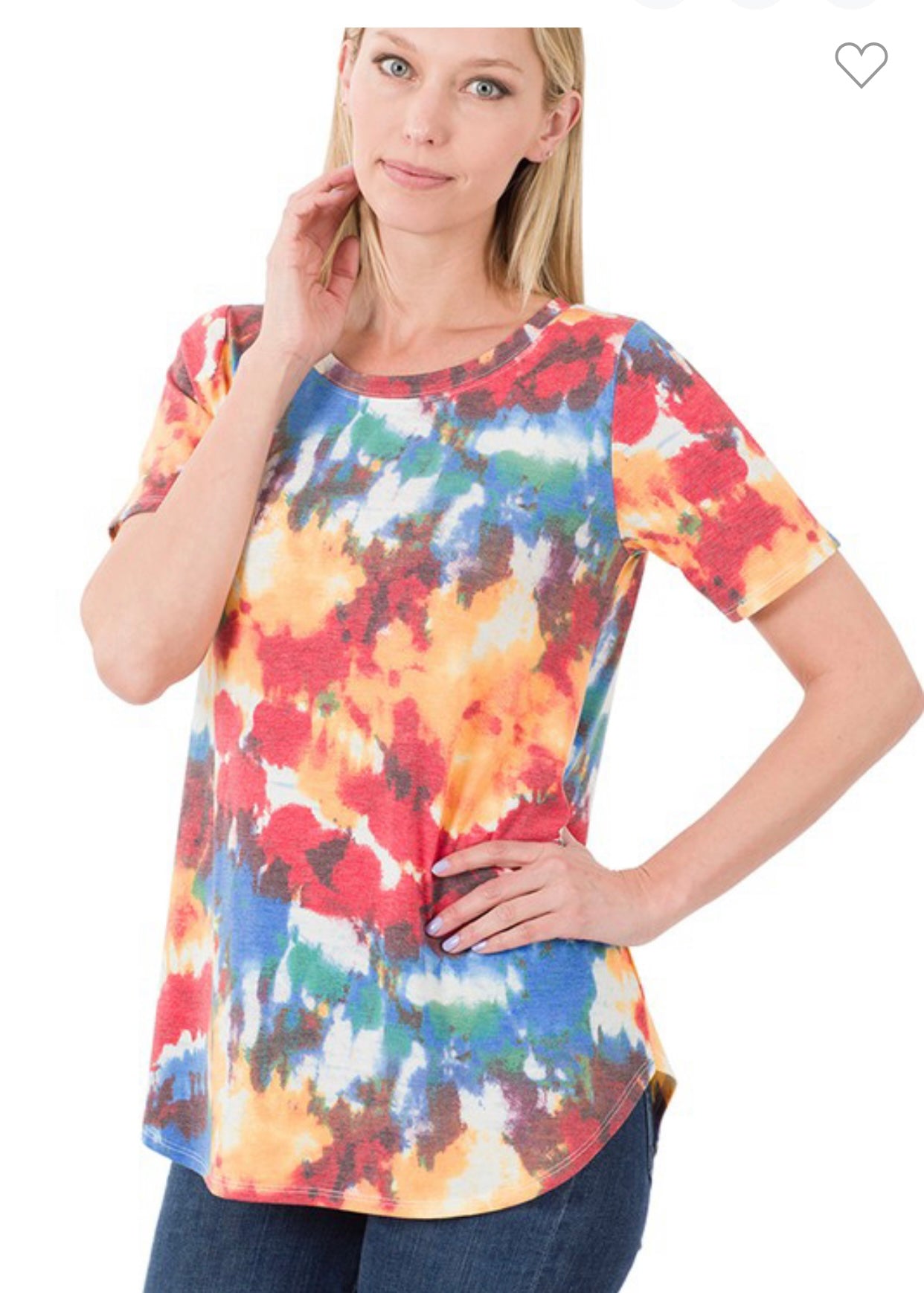 TIE DYE TOP PLUS SIZE