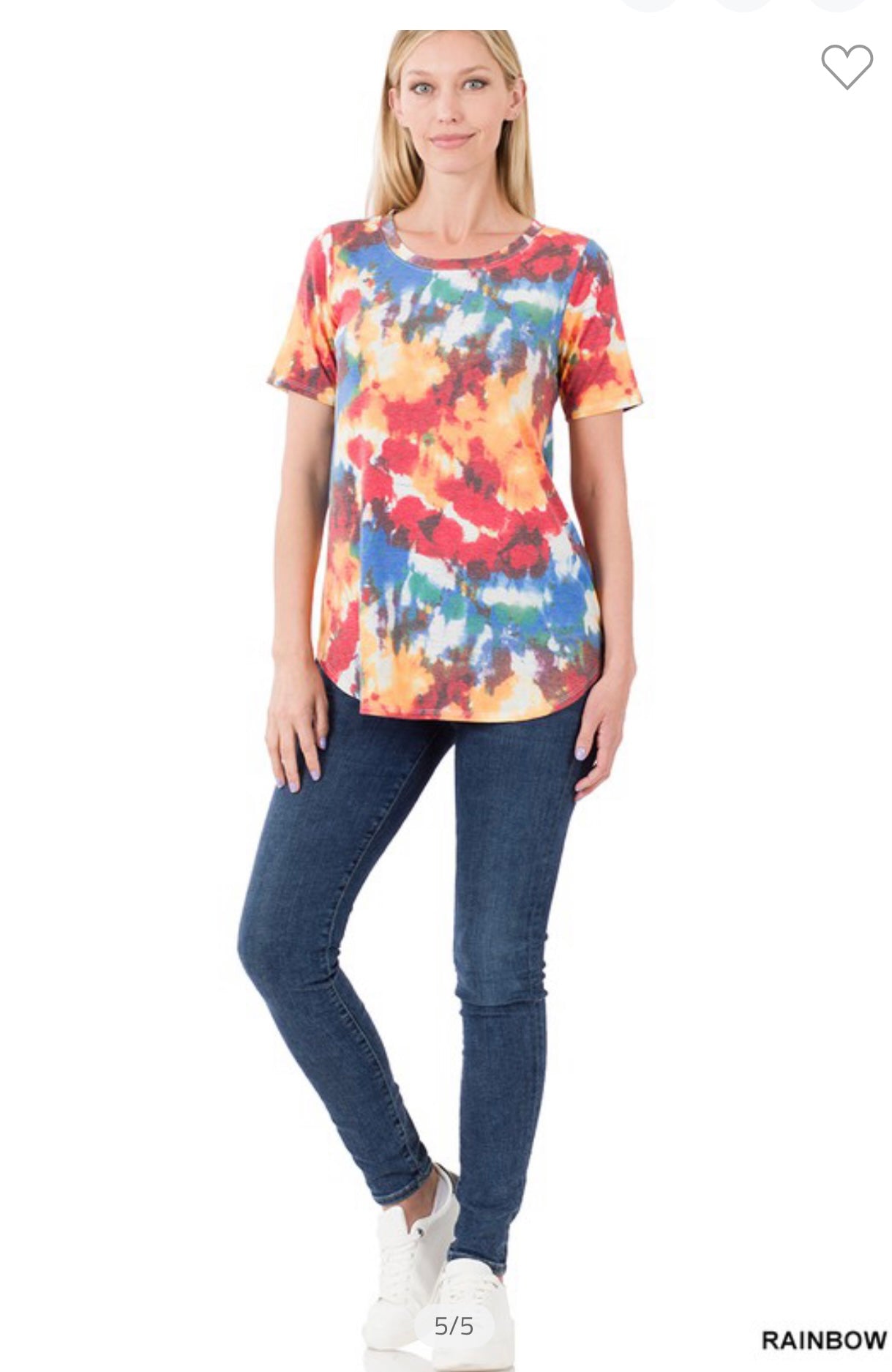 TIE DYE TOP PLUS SIZE