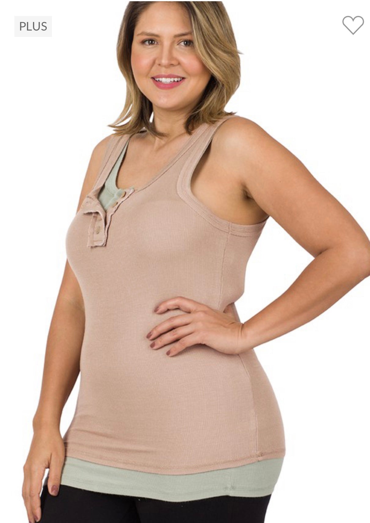 Ribbed Tank Plus Size