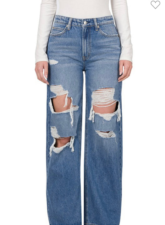 Wide leg Denim