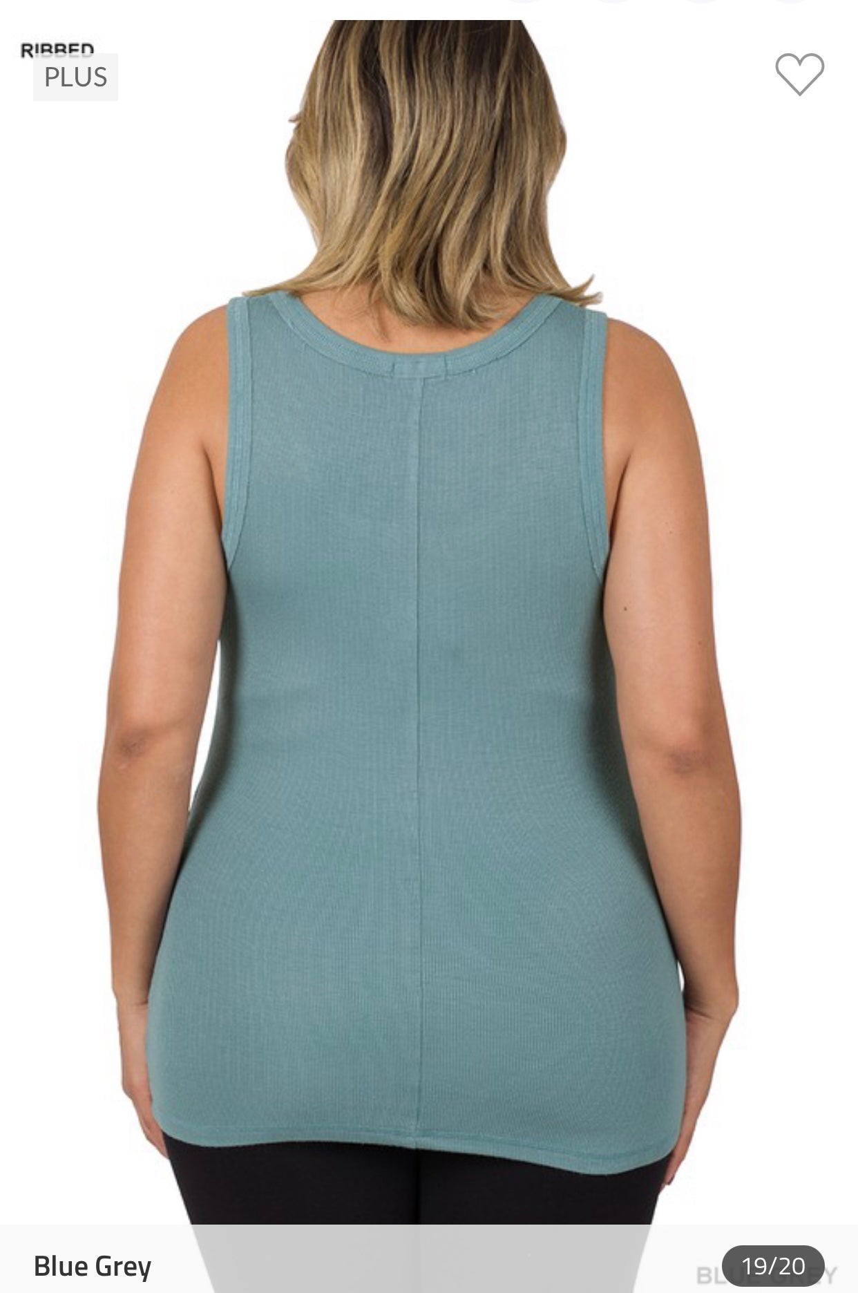 Ribbed Tank Plus Size