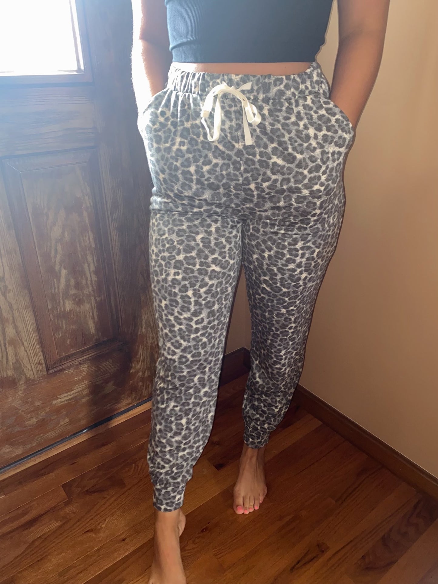 LEOPARD JOGGERS