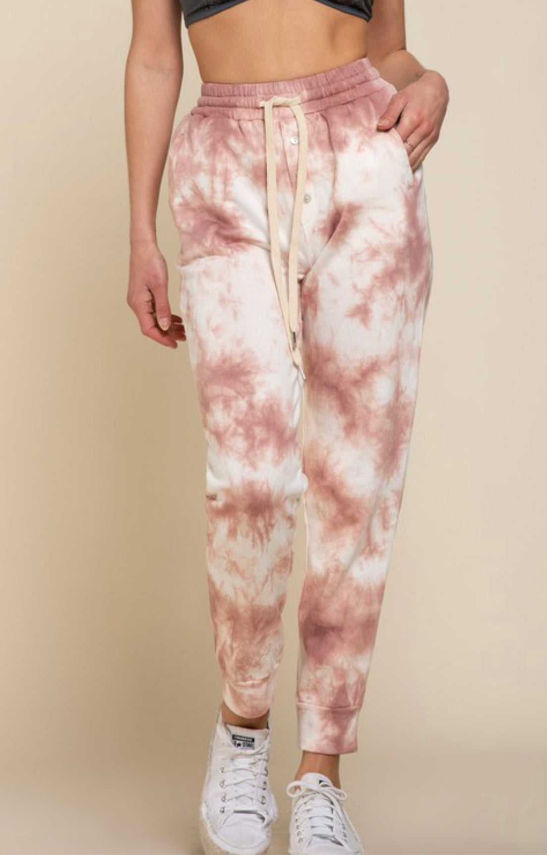 Sweatness Raspberry Tie Dye Jogges