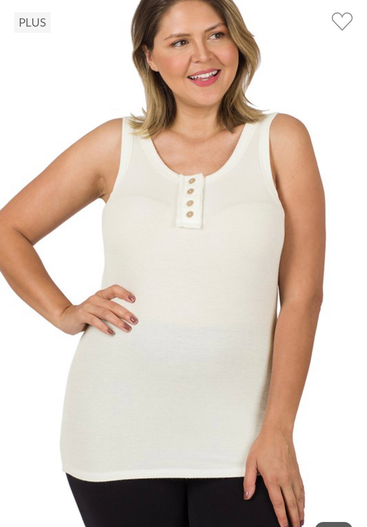 Ribbed Tank Plus Size